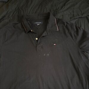 Tommy Hilfiger Men's Polo Shirt in Black